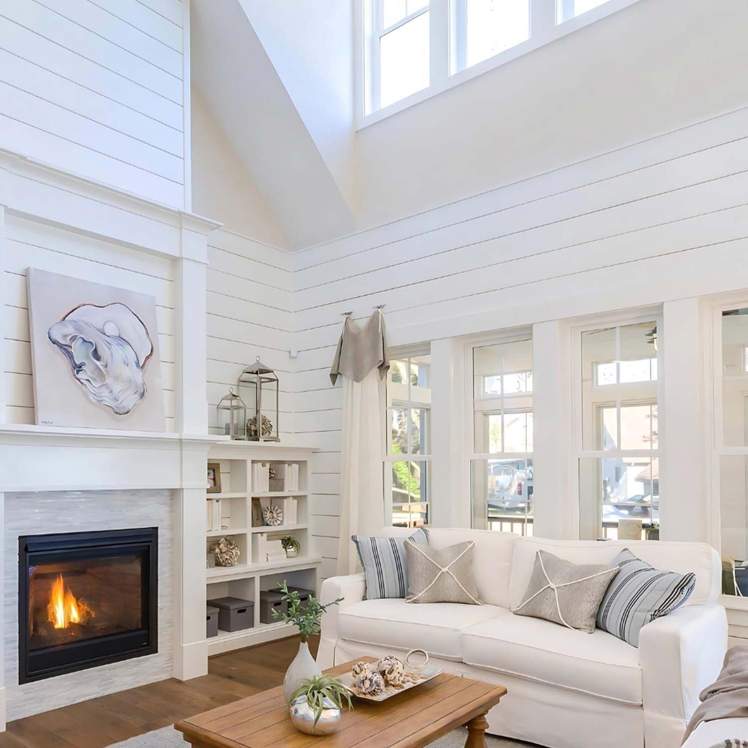 Primed White Wood Shiplap Boards (25 SF) - Image 9