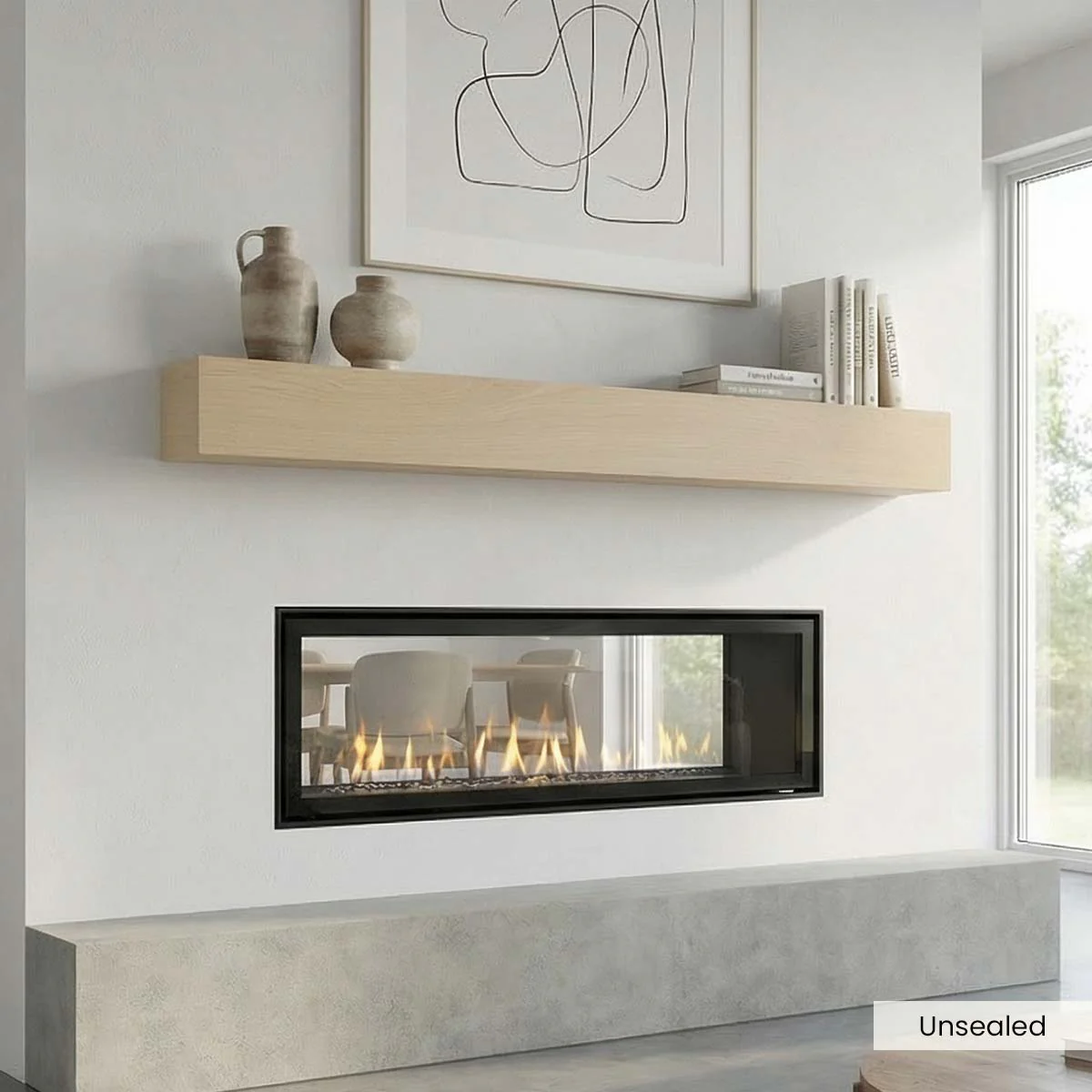 Modern White Oak Mantels - Image 8